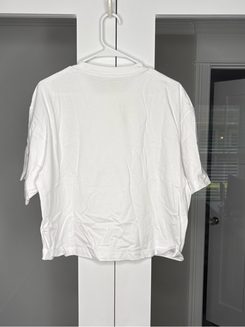 NWT Madewell The Boxy Crop Tee Short Sleeve Allday Jersey White - Picture 3 of 7